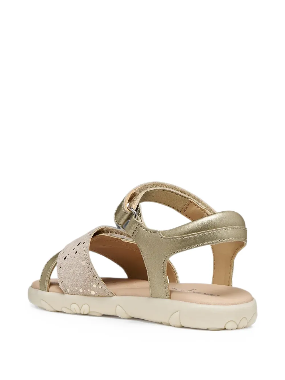 Geox Kids Haiti touch-strap perforated sandals Goud