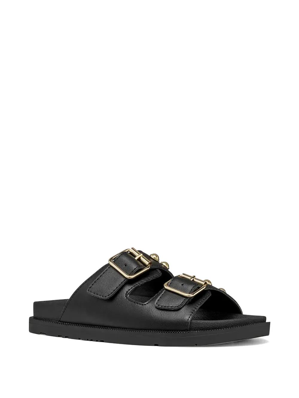 Geox stud-embellished buckle-fastening sandals Zwart
