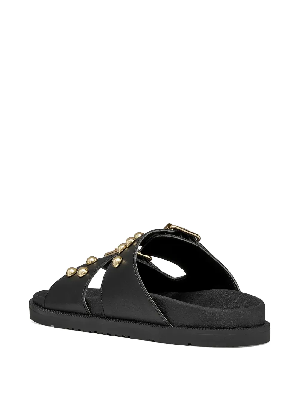 Geox stud-embellished buckle-fastening sandals Zwart