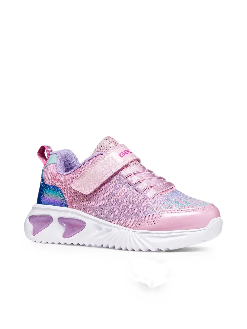 Geox Kids Assister touch-strap sneakers Roze