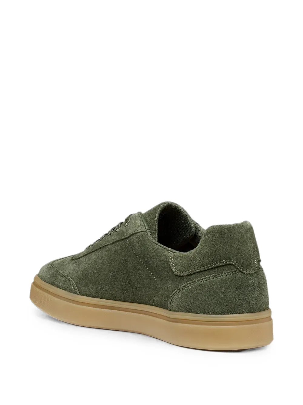 Geox suede panelled sneakers Groen