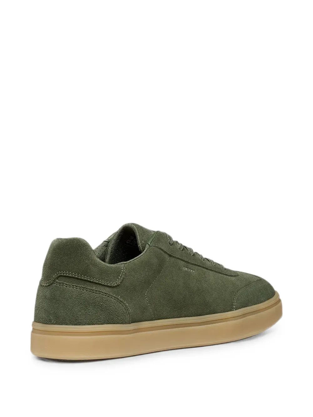 Geox suede panelled sneakers Groen