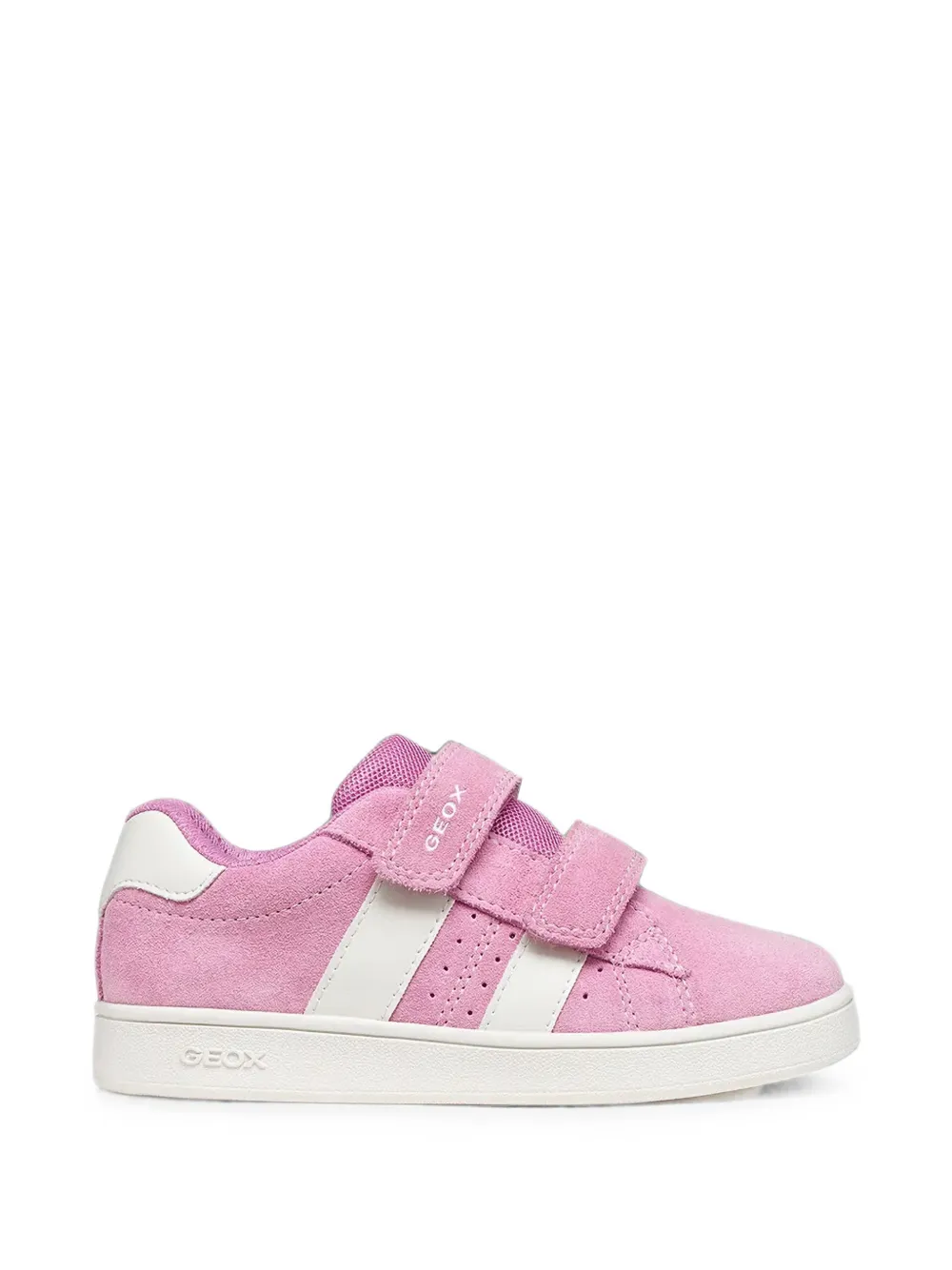 Geox Kids Eclyper touch-strap logo-print sneakers Roze