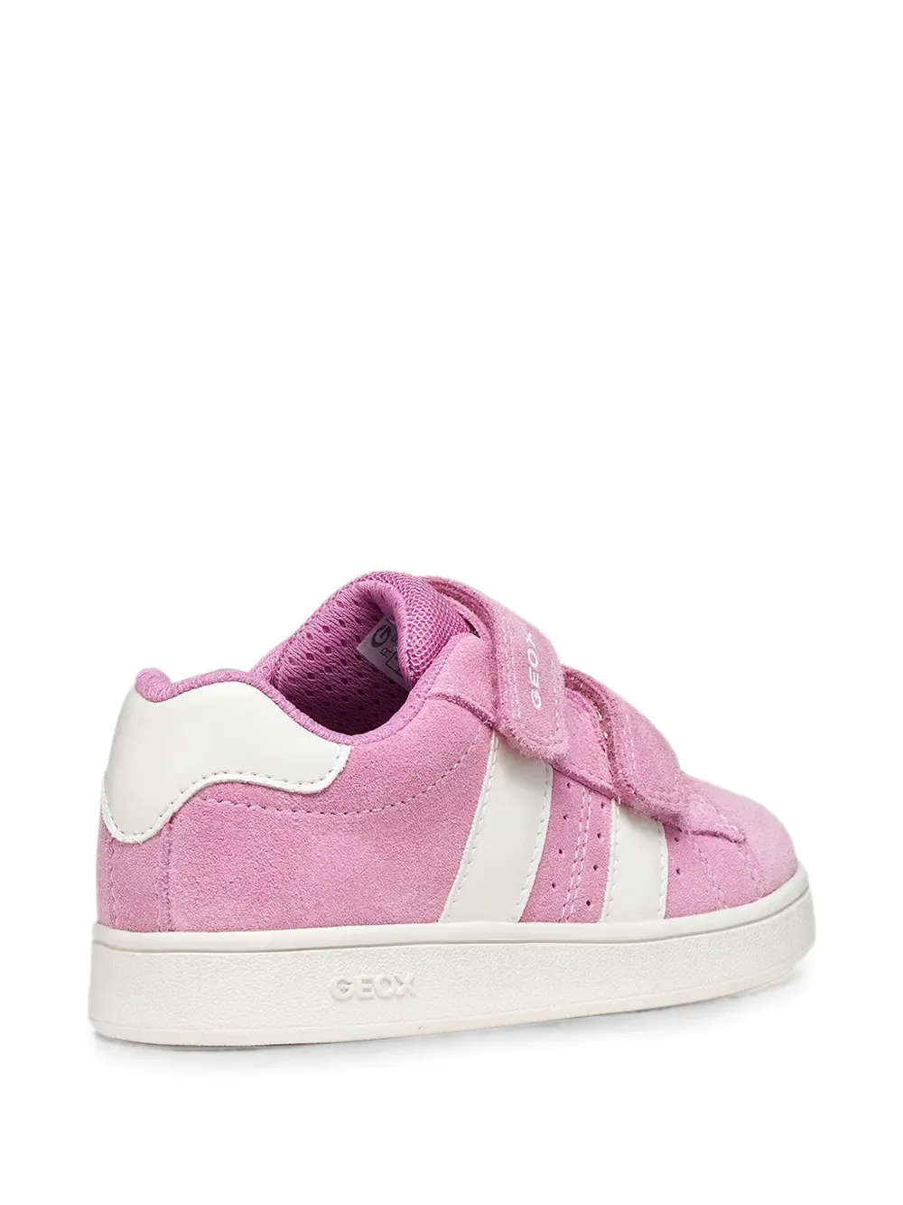 Geox Kids Eclyper touch-strap logo-print sneakers Roze