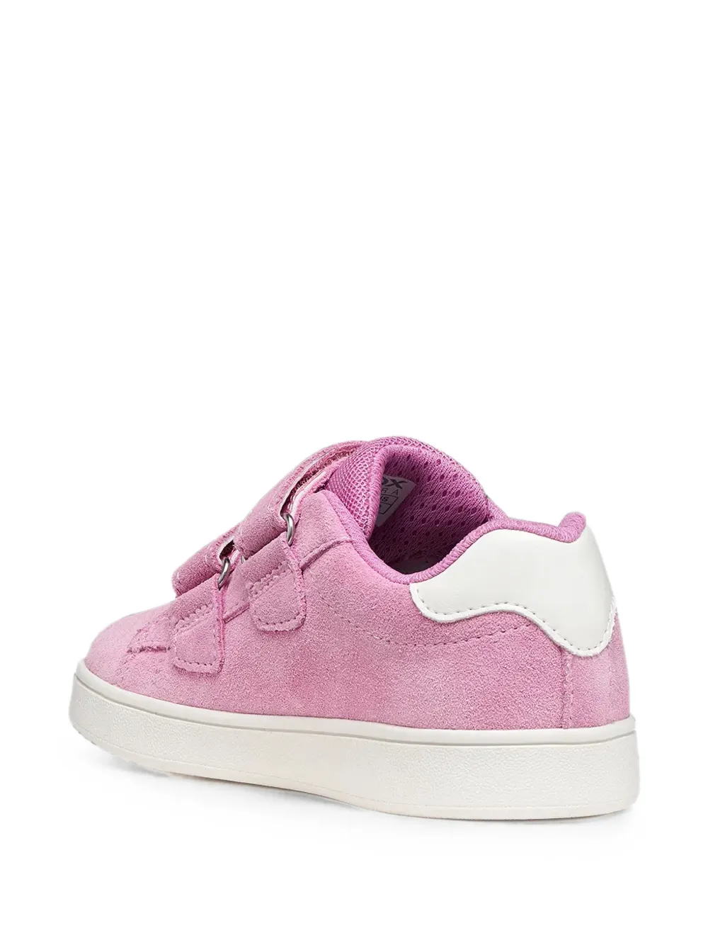 Geox Kids Eclyper touch-strap logo-print sneakers Roze