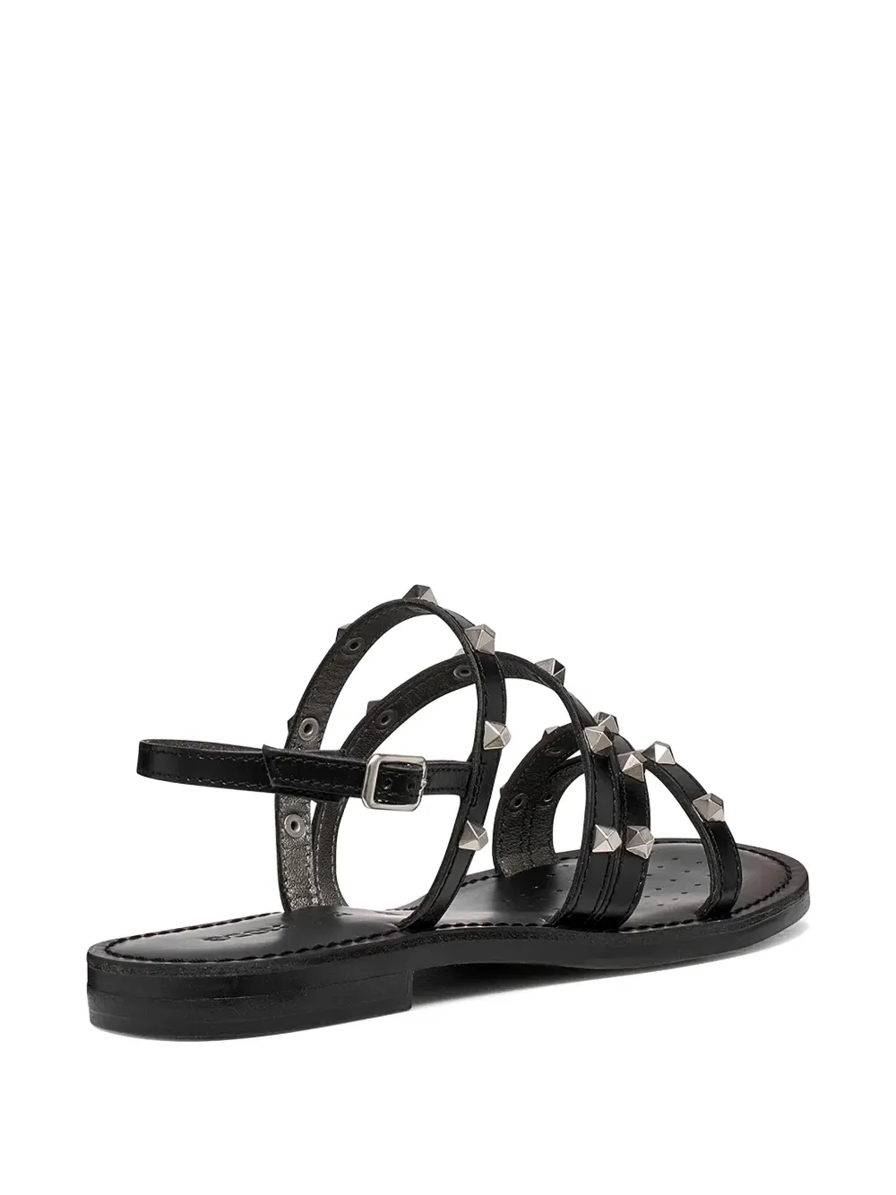 Geox stud-embellished multi-strap sandals Zwart
