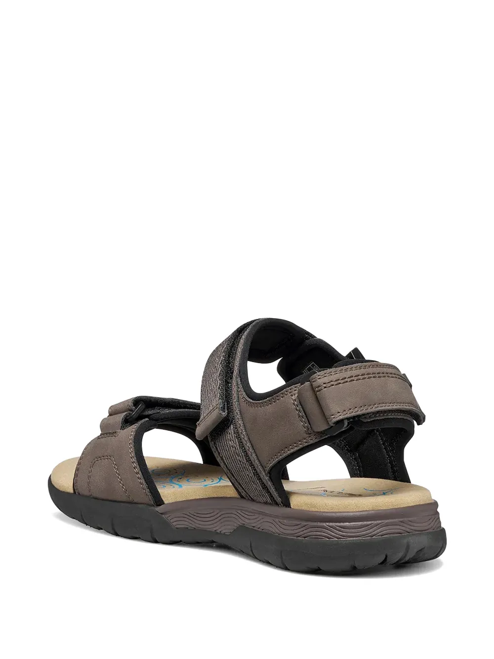 Geox Sandalen met klittenband en gespsluiting Bruin
