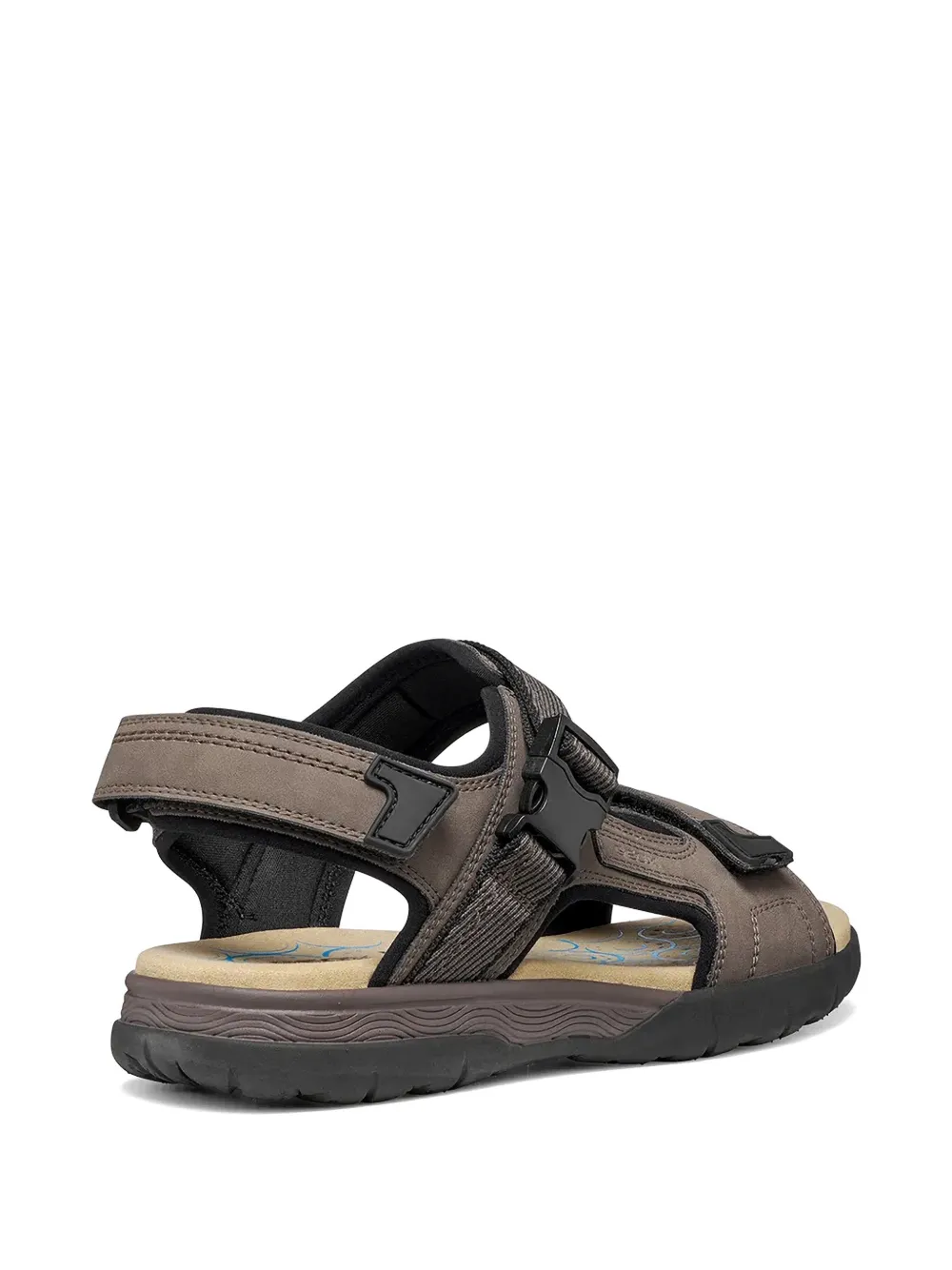 Geox Sandalen met klittenband en gespsluiting Bruin