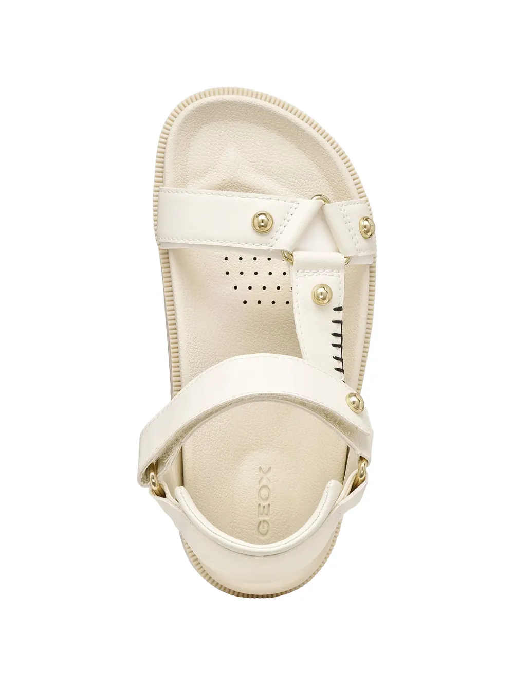 Geox stud-embellished touch-strap sandals Beige