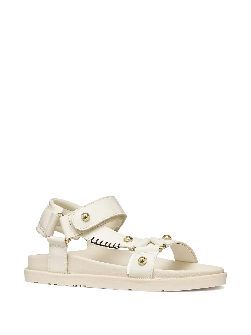 Geox stud-embellished touch-strap sandals Beige