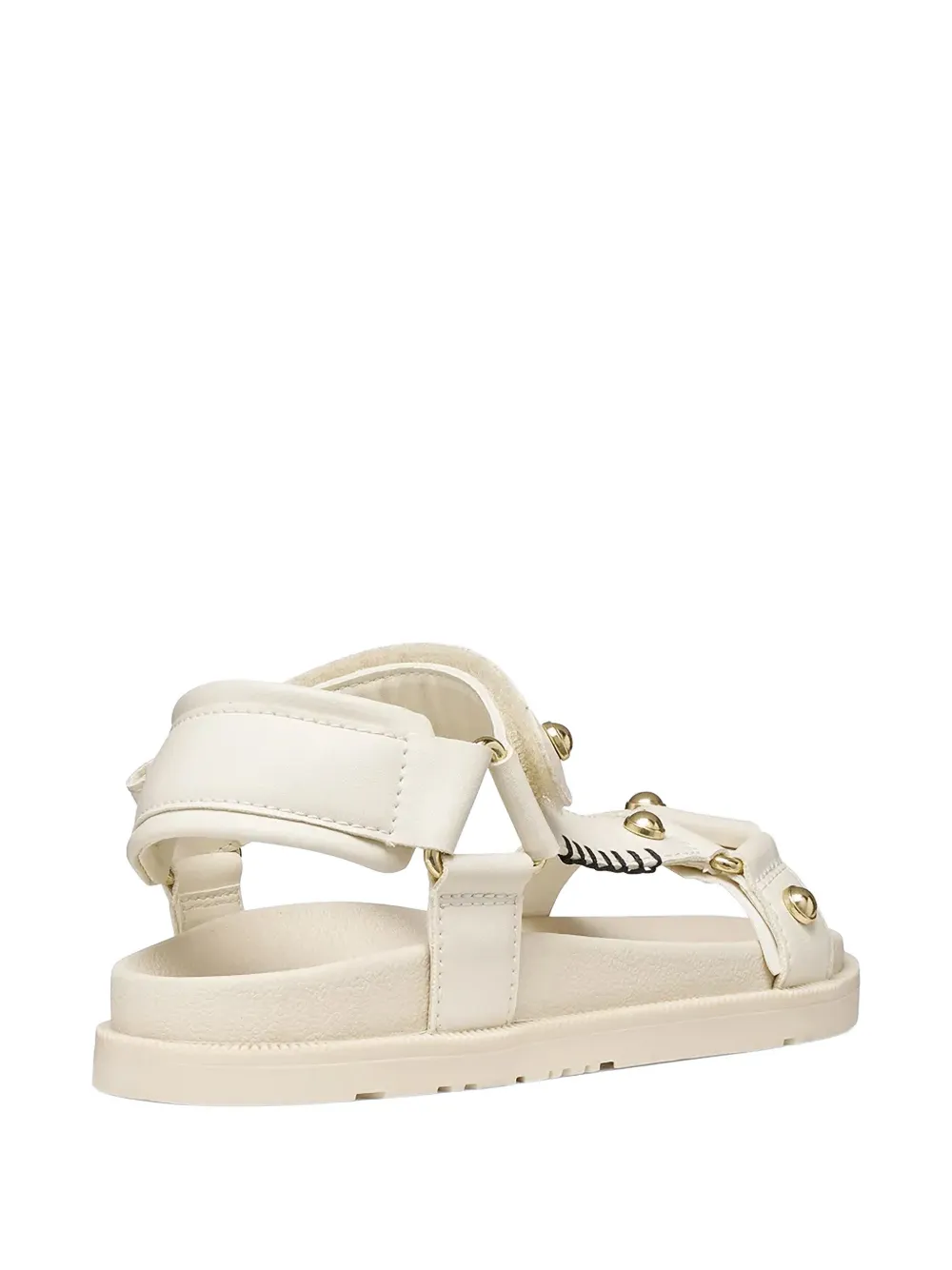 Geox stud-embellished touch-strap sandals Beige