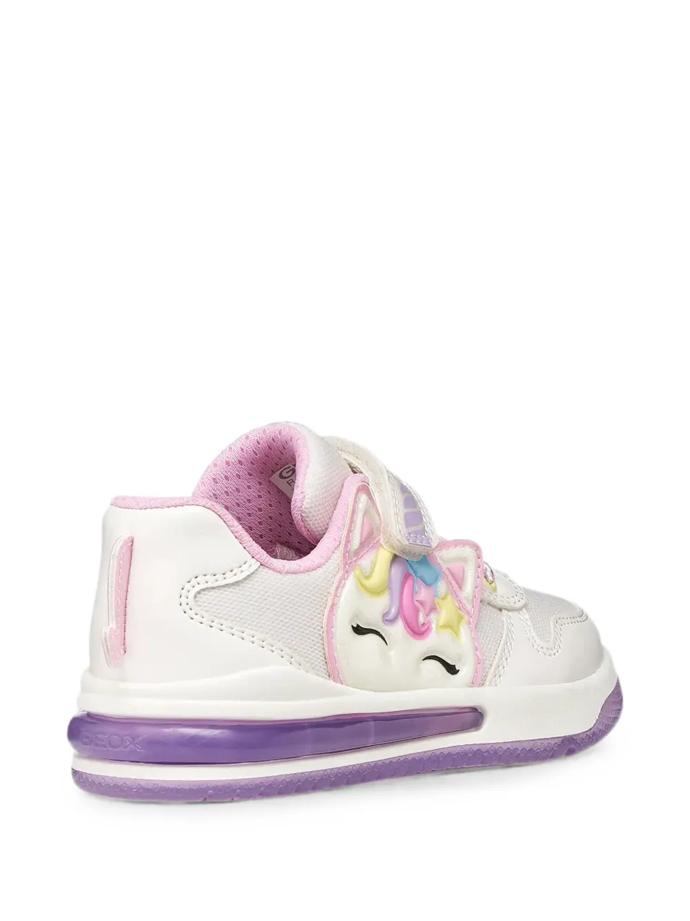 Geox Kids Sketlite touch-strap sneakers Wit