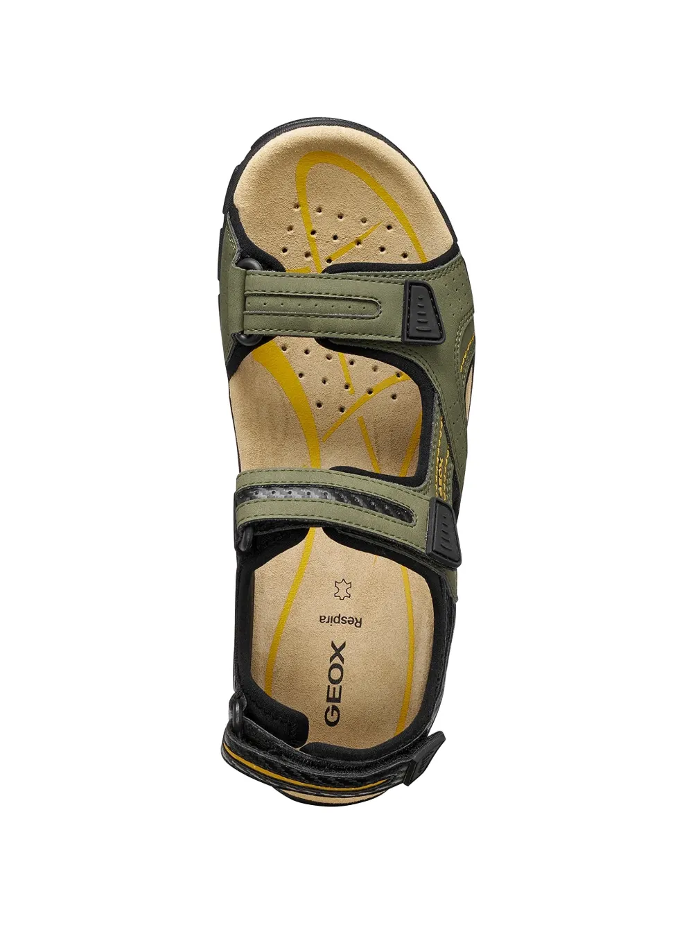 Geox Sandalen met klittenband Groen