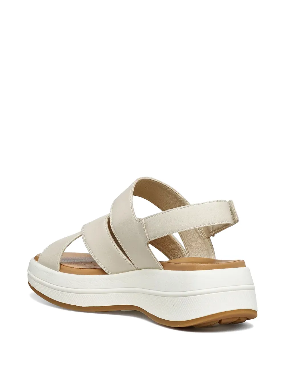 Geox crossover-strap touch-strap sandals Beige