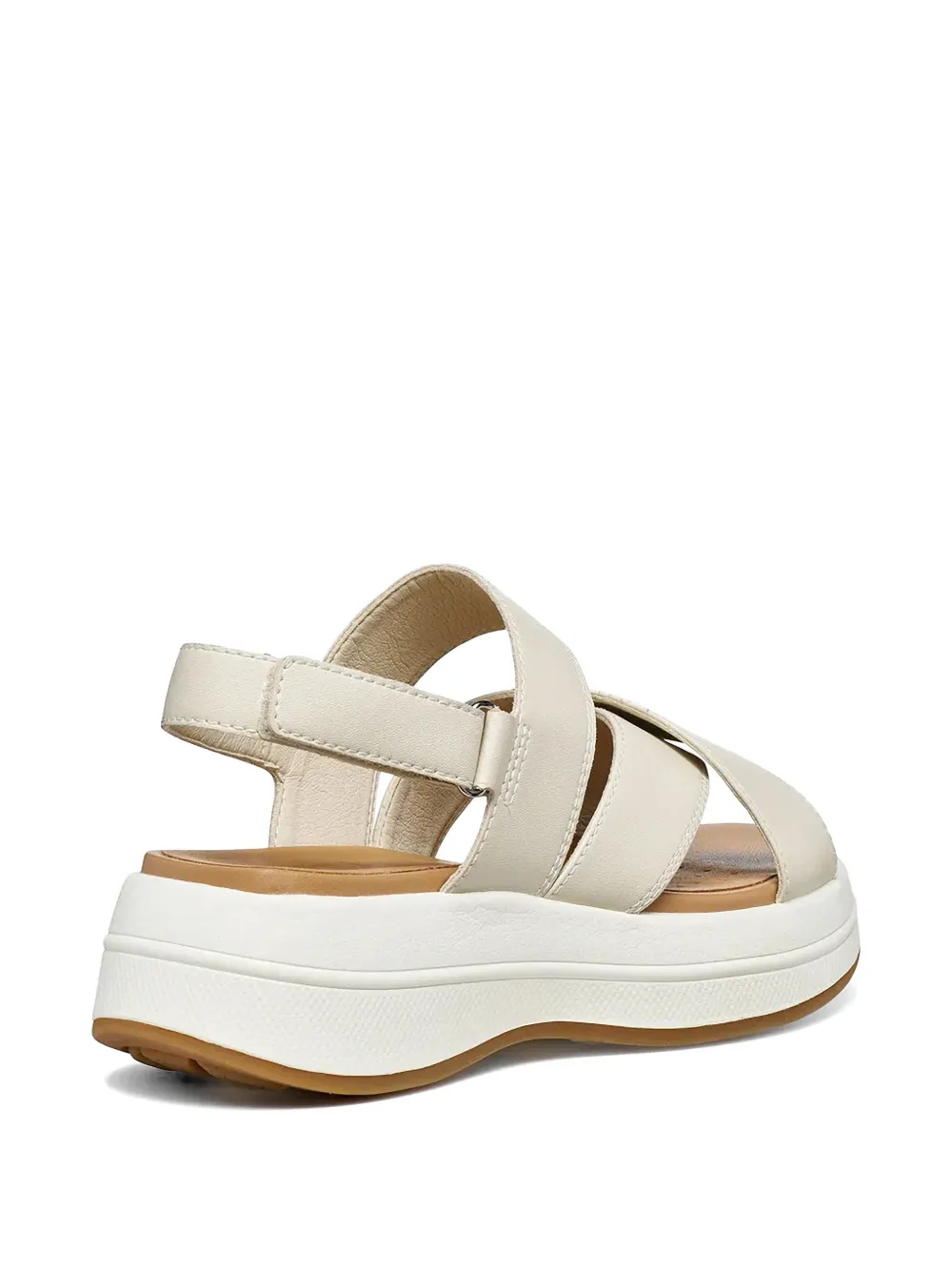 Geox crossover-strap touch-strap sandals Beige