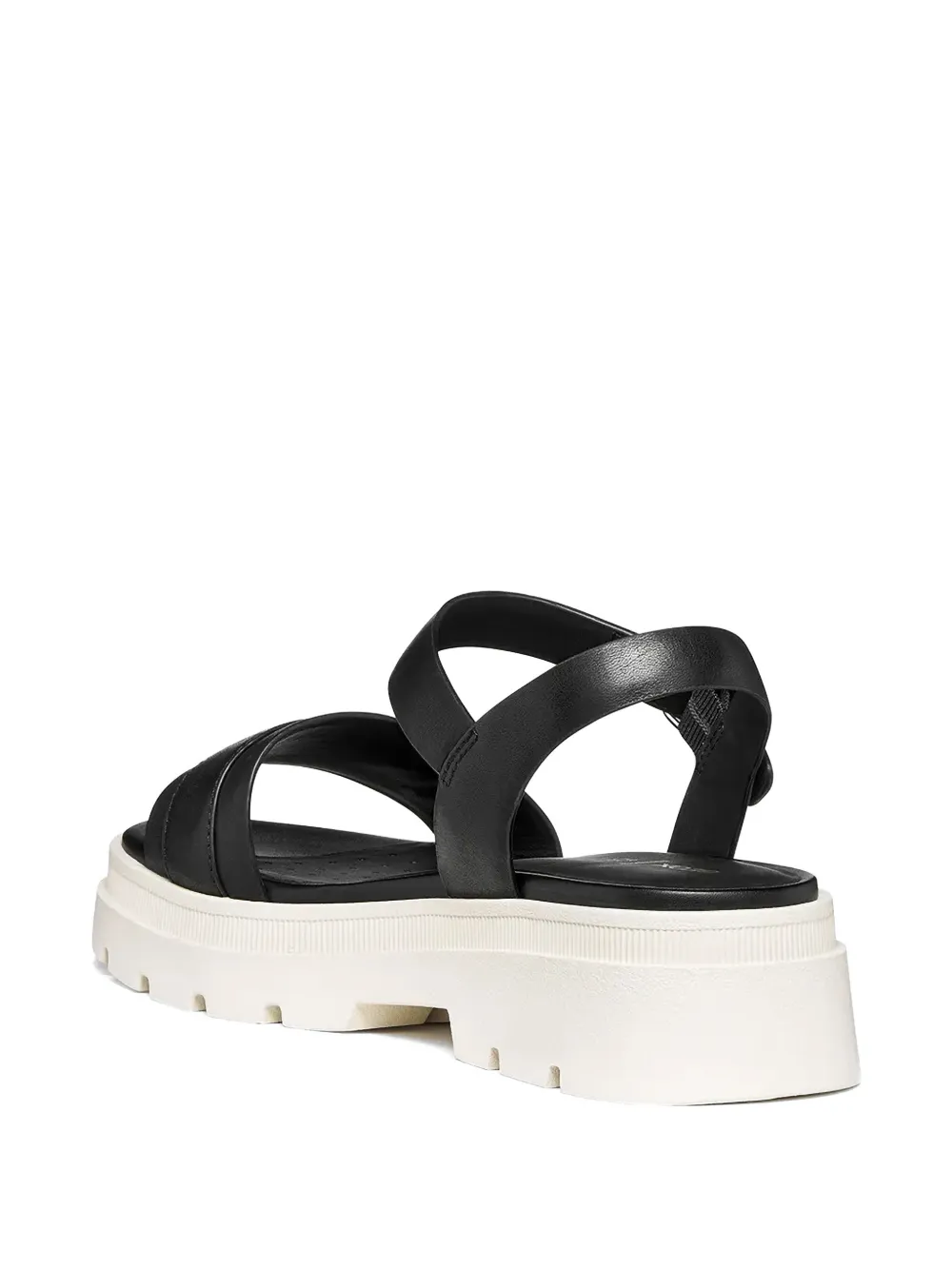 Geox buckle-fastening chunky-sole sandals Zwart