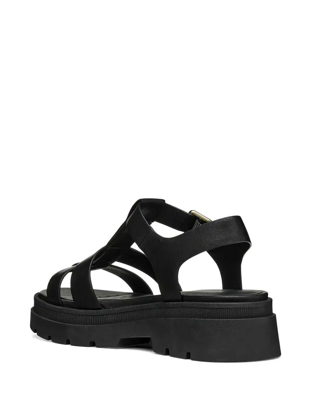 Geox buckle-fastening lug-sole sandals Zwart