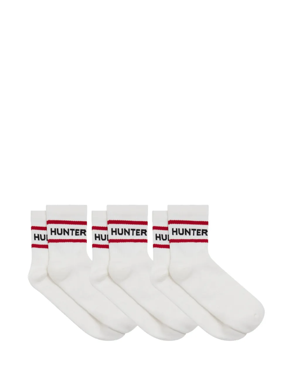 Hunter Heritage Socken mit Logo (6er-Set) - Weiß