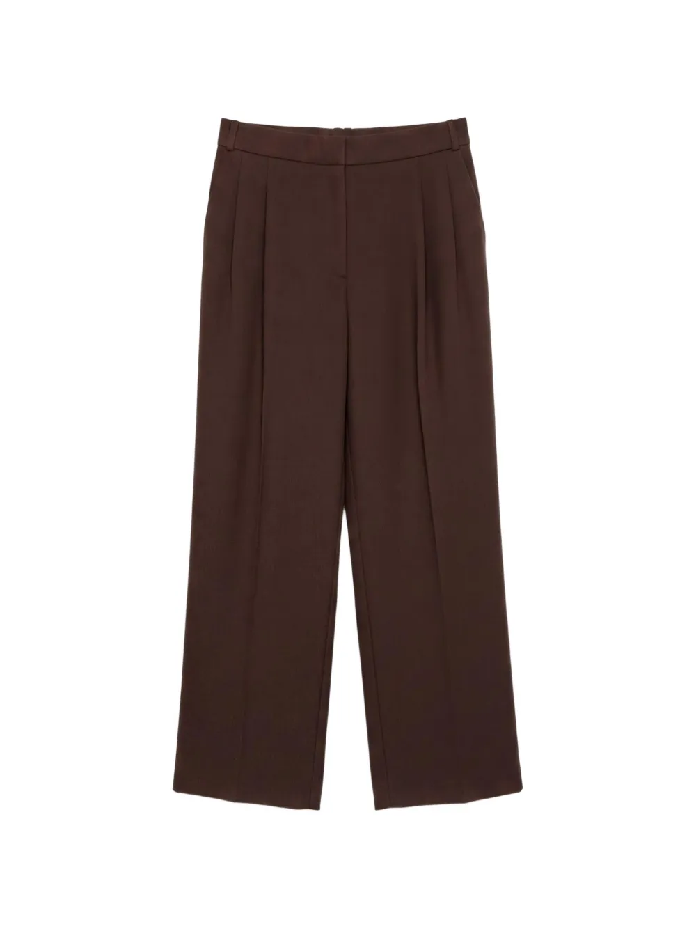 Black Label pleated wide-leg trousers · 38