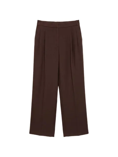 Black Label pleated wide-leg trousers