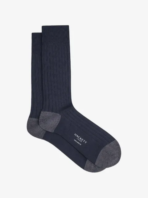 Hackett London ribbed-knit socks