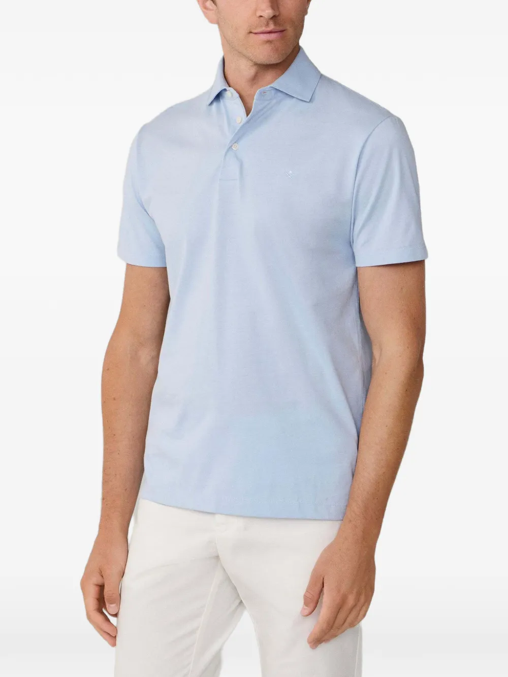 Hackett Poloshirt Mit Stickerei In Blue