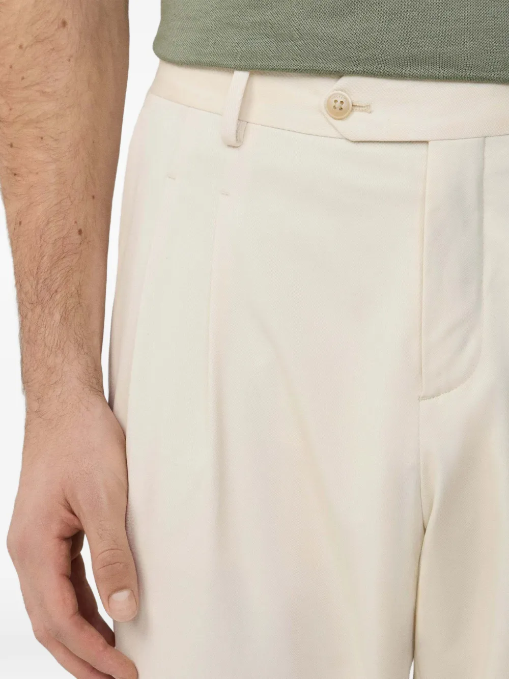 Hackett London Eton plooibroek Beige