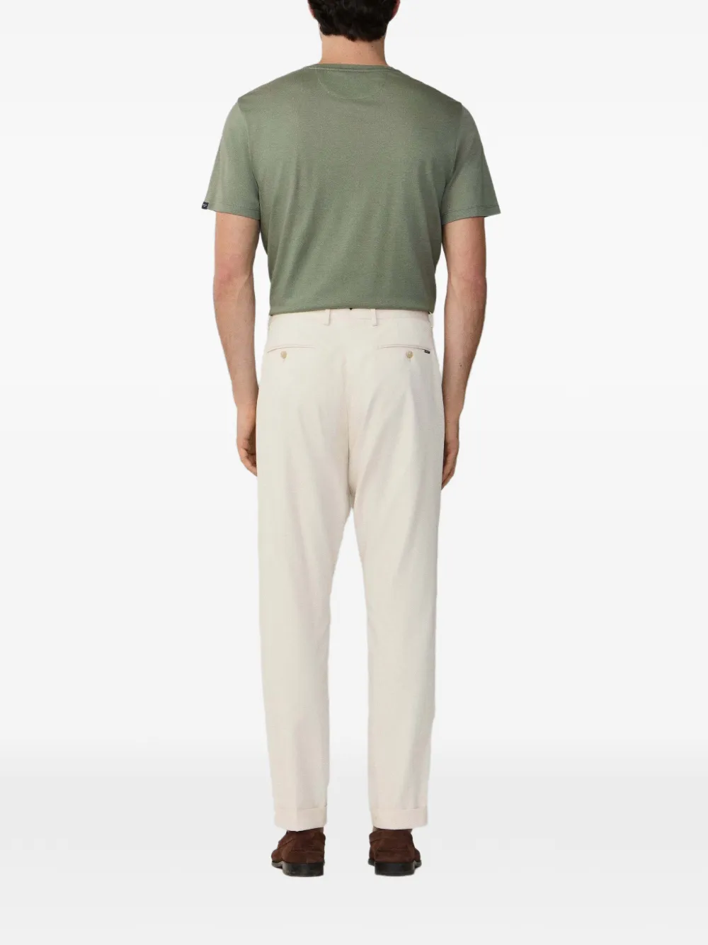 Hackett London Eton plooibroek Beige