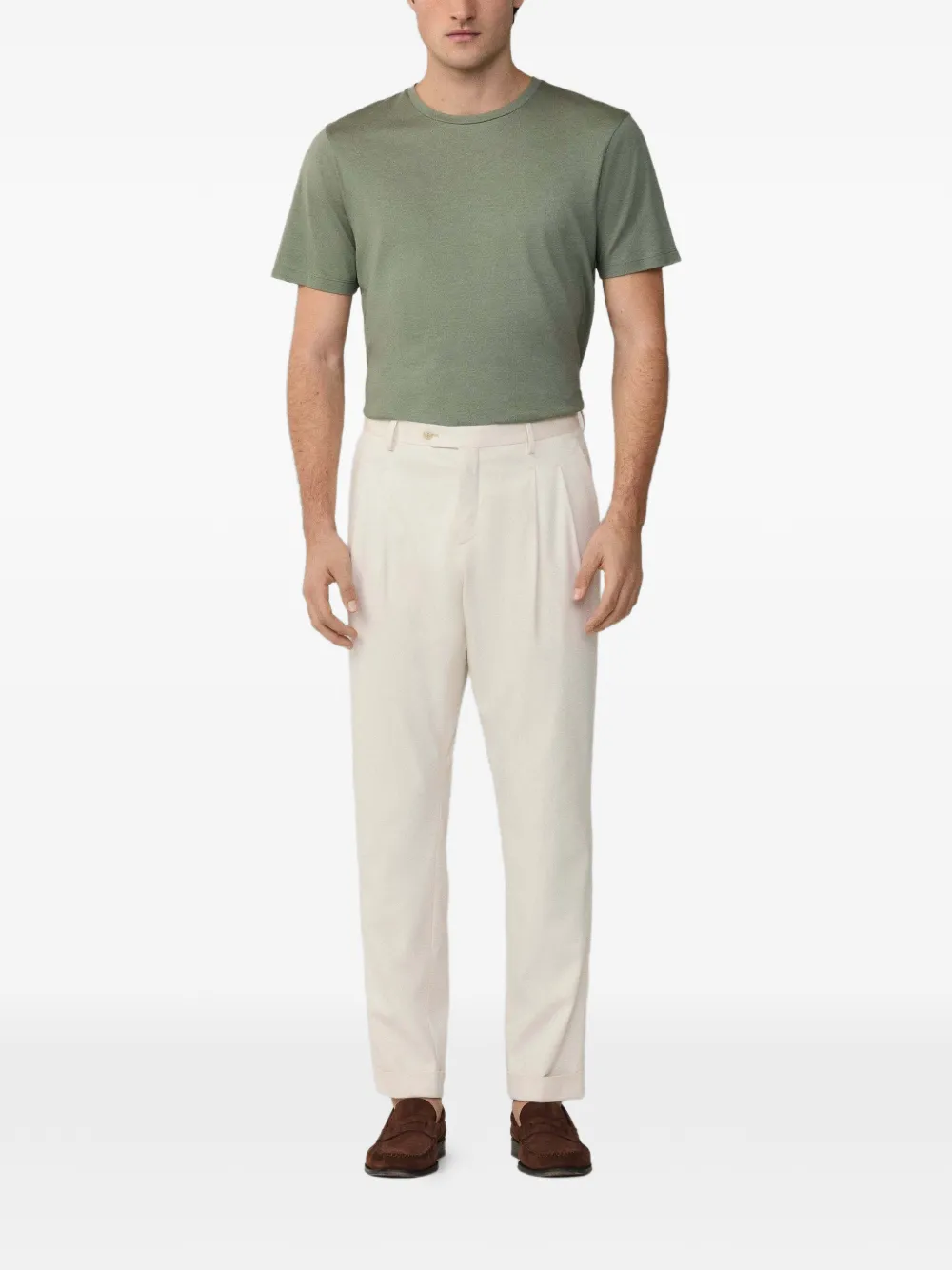 Hackett London Eton plooibroek Beige