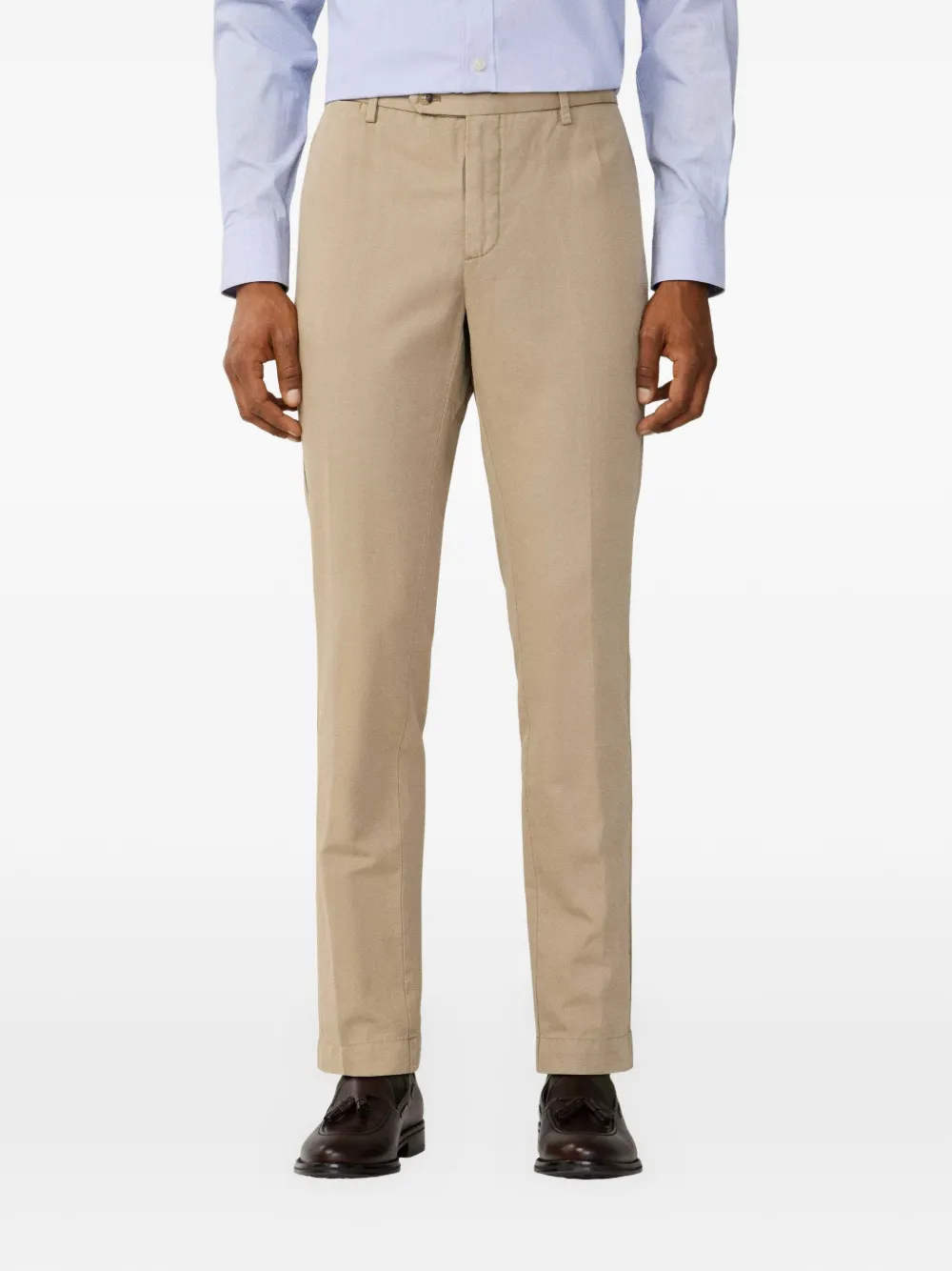 Hackett London Kensington broek met riemlus Beige