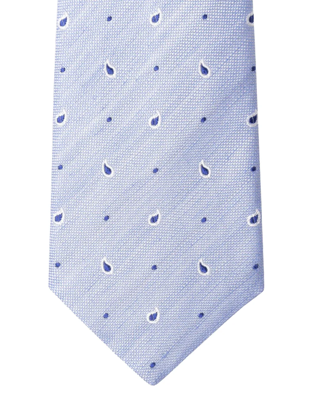 Hackett Paisley-pattern Tie In Blue