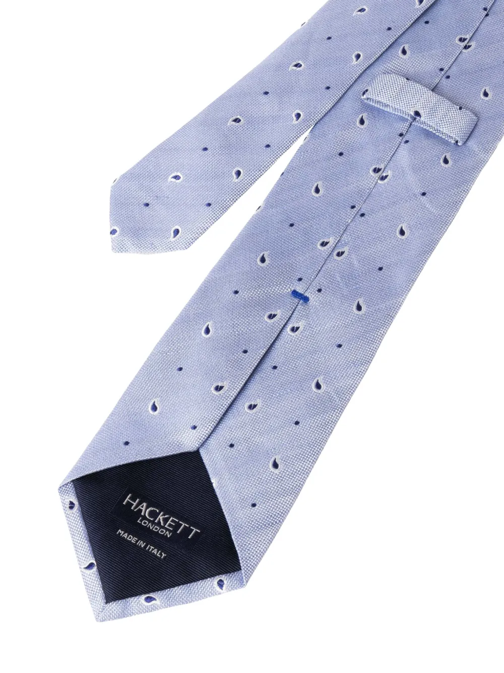 Hackett Paisley-pattern Tie In Blue