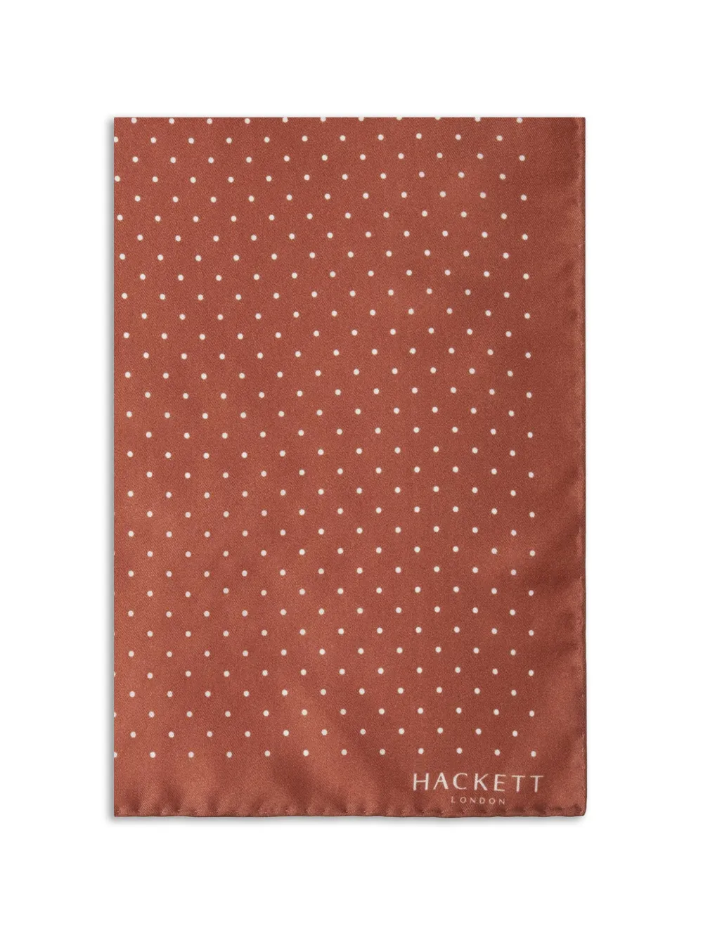 Hackett Mayfair Pocket Square In Brown