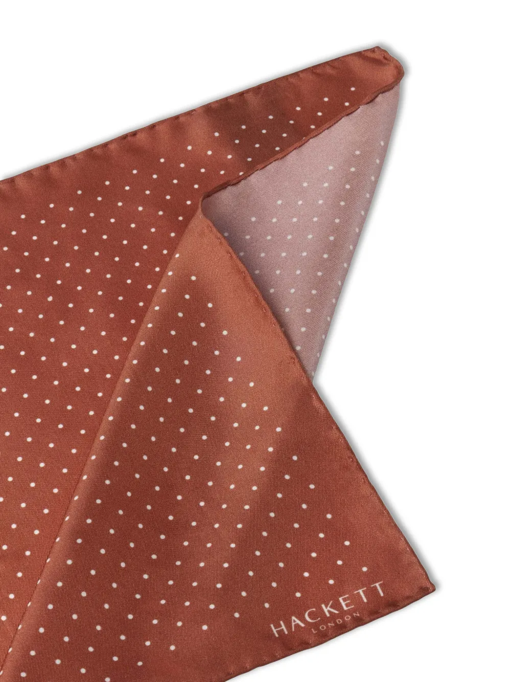 Hackett Mayfair Pocket Square In Brown