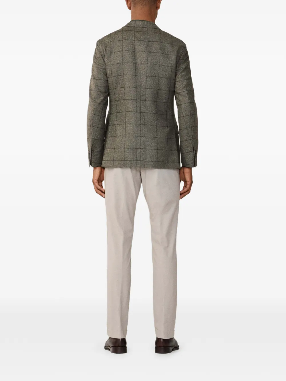 Hackett London Ascot geruite blazer Groen
