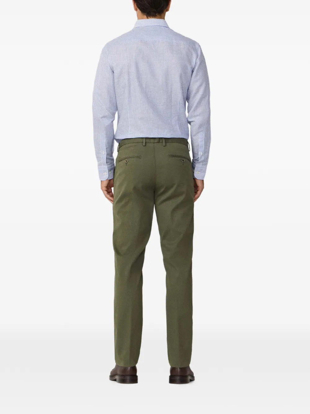 Hackett London Sanderson chino met textuur Groen