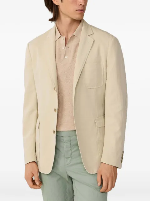 Hackett London patch-pocket single-breasted blazer