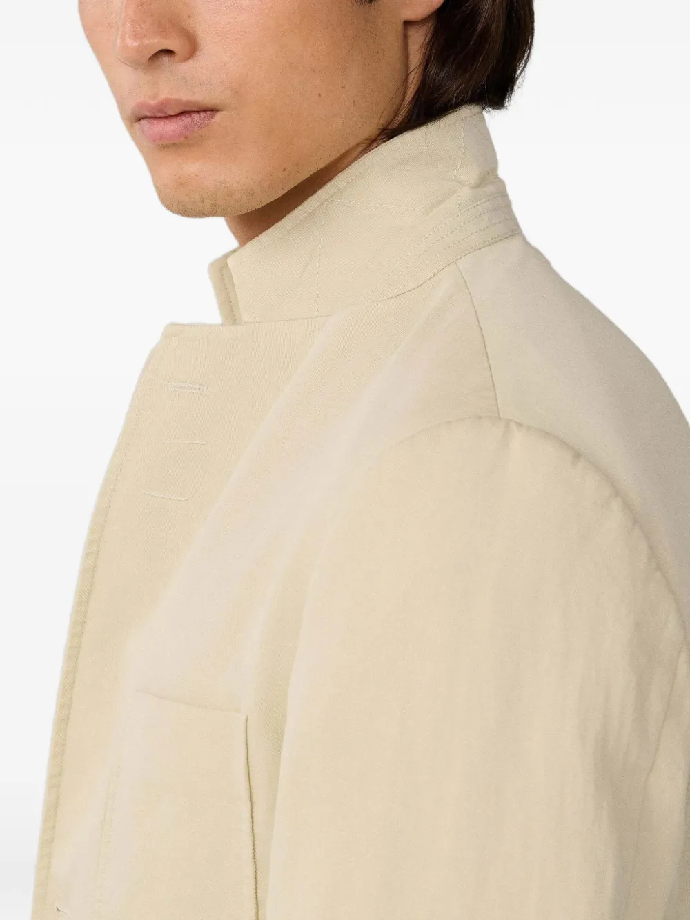 Hackett London Blazer met enkele rij knopen Beige