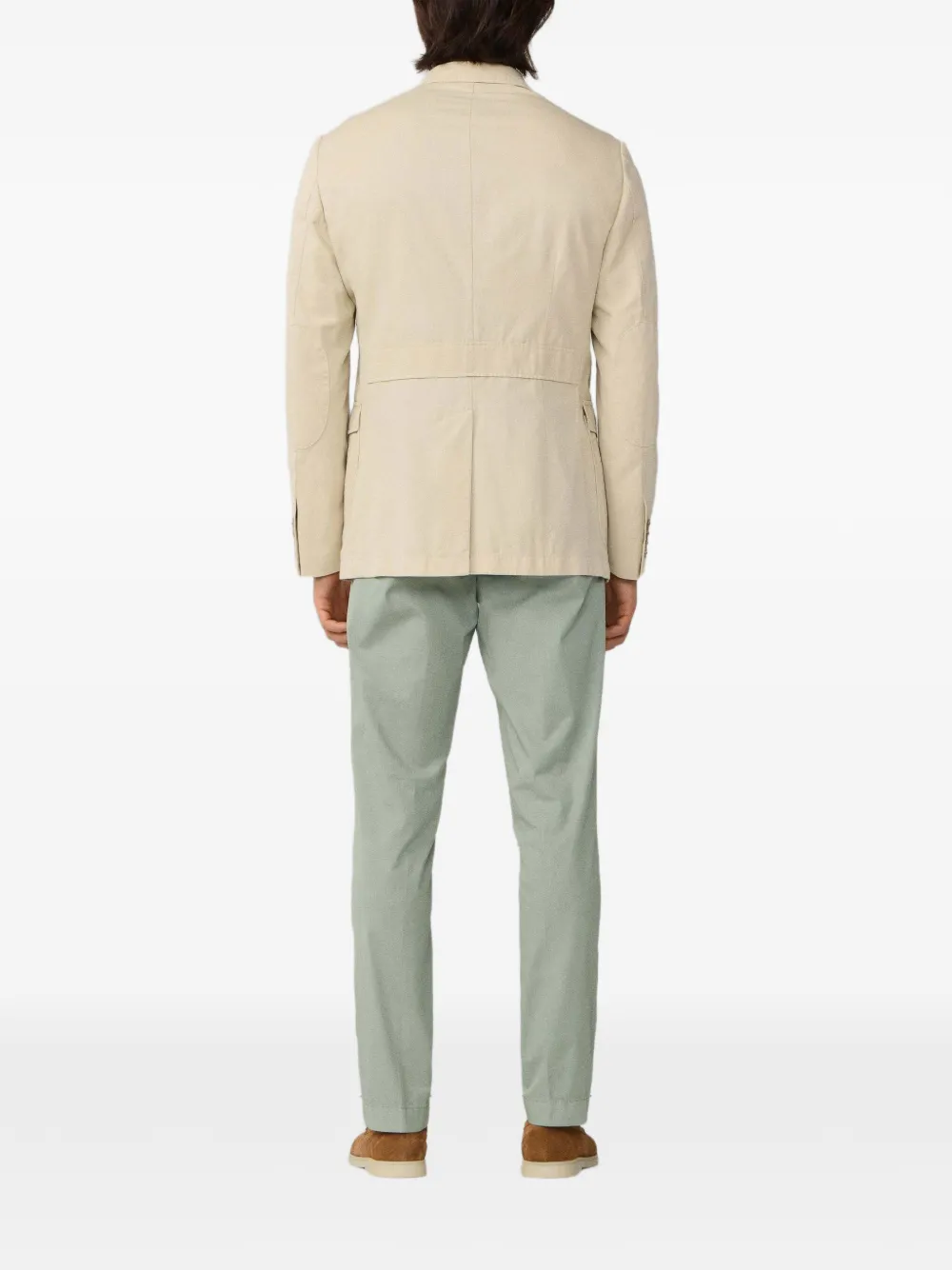 Hackett London Blazer met enkele rij knopen Beige