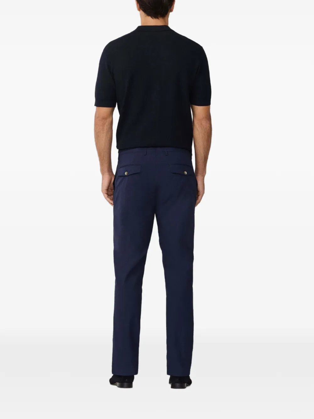 Hackett London Kensington broek met pied-de-poule print Blauw
