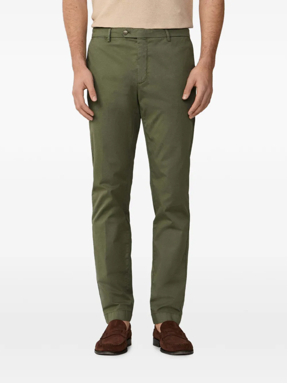 Hackett Kensington Slim-fit Chino Trousers In Green