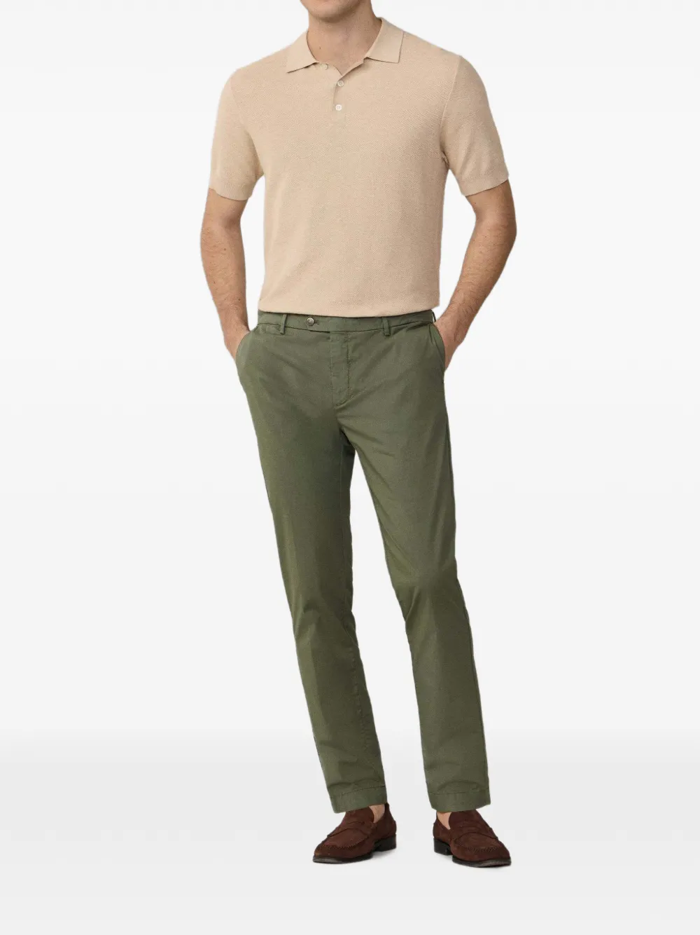 Hackett London Kensington slim-fit chino Groen
