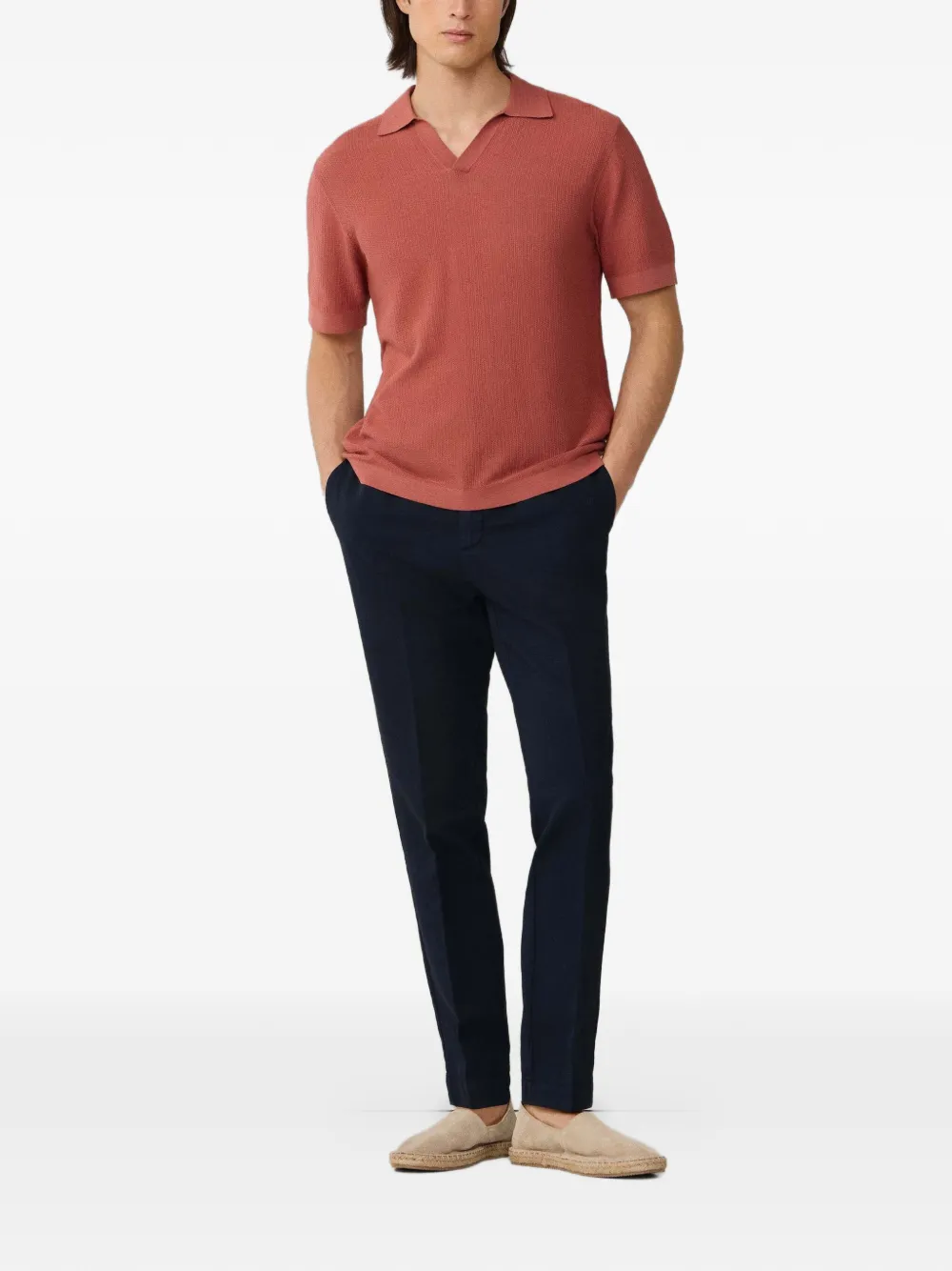 Hackett London Kensington slim-fit chino Blauw
