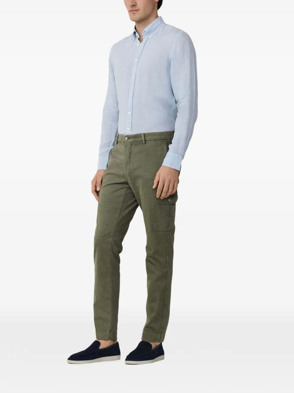Hackett Devon Kensington Cargo Pants In Green