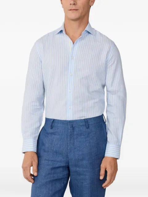 Hackett London camisa de vestir con rayas estilo carnicero
