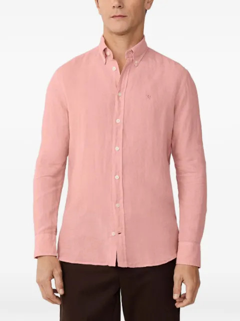 Hackett London Brompton button-down linen shirt