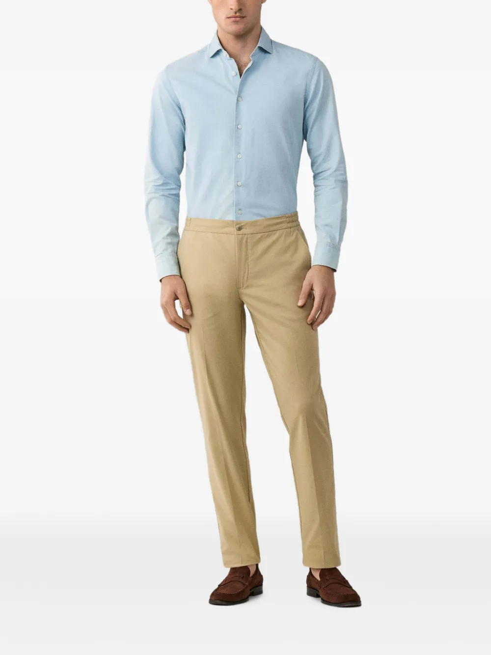 Hackett London Chino met elastische taille Beige