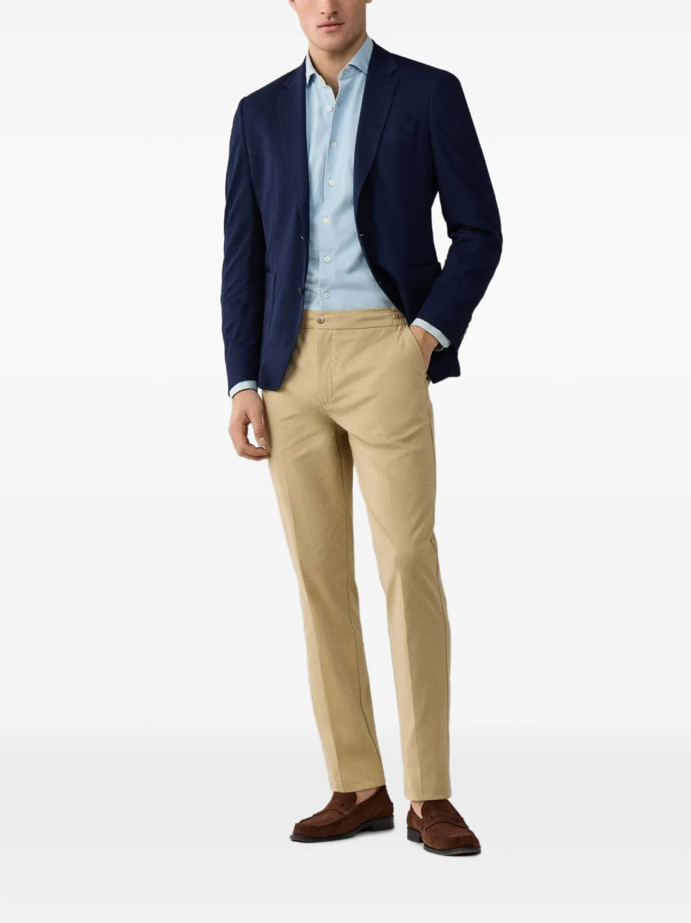 Hackett London Chino met elastische taille Beige