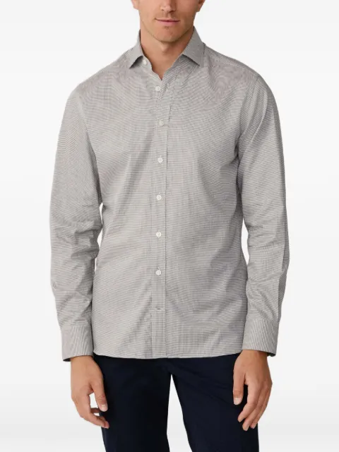 Hackett London puppytooth-pattern shirt