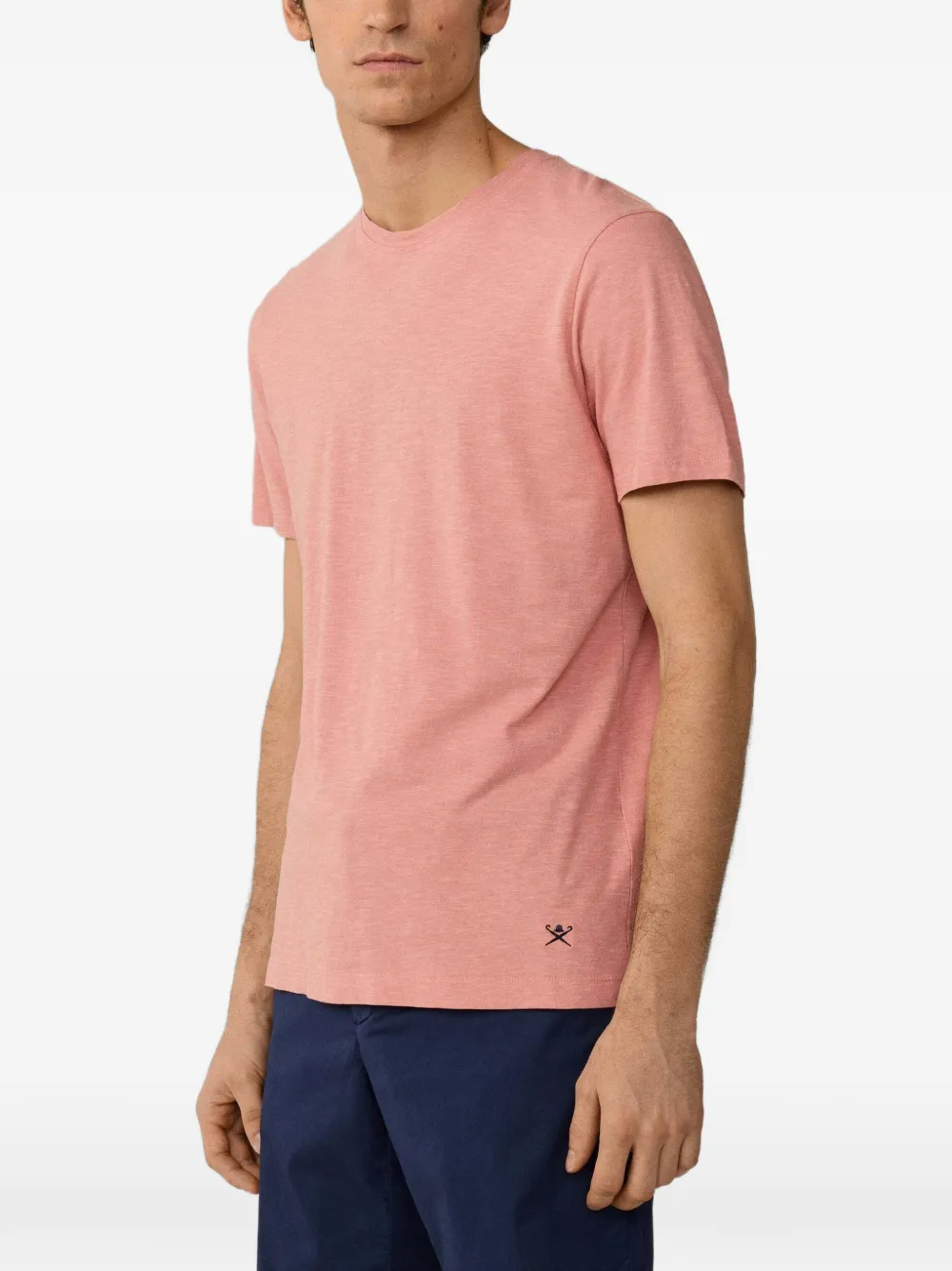 Hackett London T-shirt met ronde hals Roze